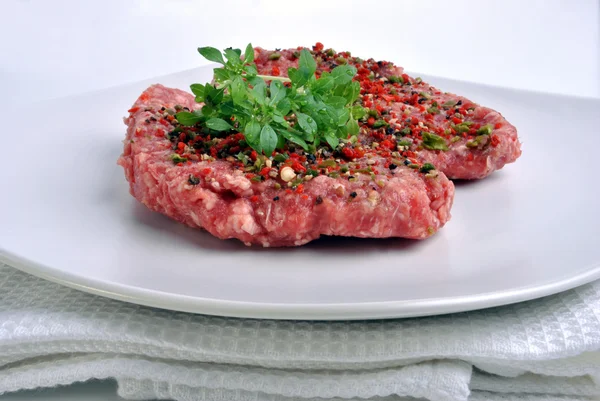 Fresh peppered lamb grill steak — Stock Photo, Image