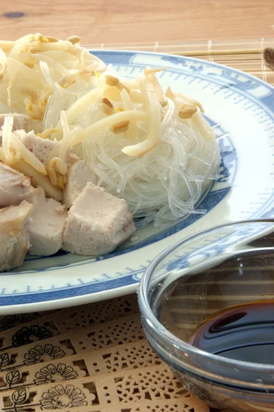 Aziatische kip noodle — Stockfoto