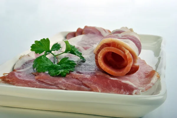 Pancetta affumicata — Foto Stock