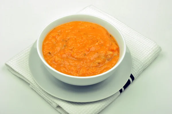 Butternut squash creme soup — Stock Photo, Image