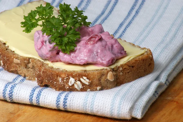 Red organic herring salad — Stock Photo, Image