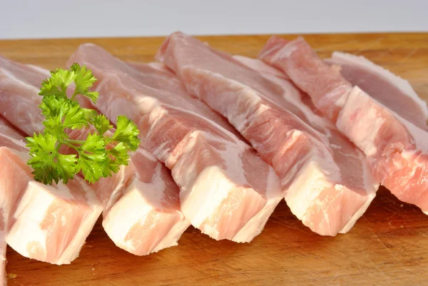 Costeleta de porco com salsa — Fotografia de Stock