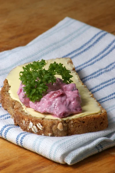 Red organic herring salad — Stock Photo, Image