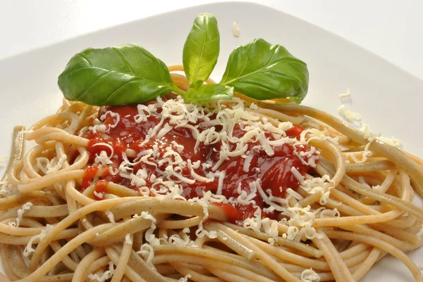 Huisgemaakte spaghetti — Stockfoto