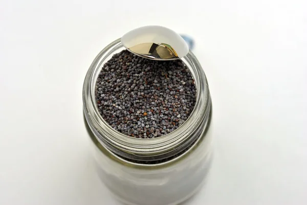 Some organic poppy seed — Stock Photo, Image