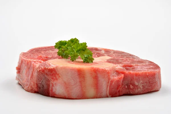 Bife de carne de vaca orgânica fresca — Fotografia de Stock