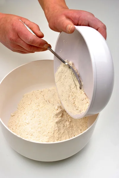 Cara membuat roti — Stok Foto