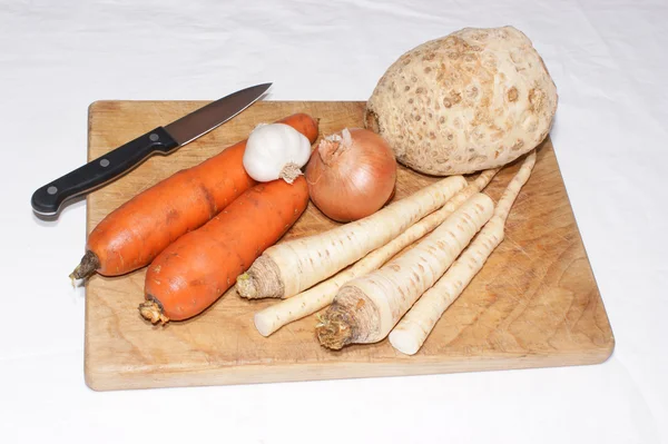 Como fazer sopa de legumes caseira — Fotografia de Stock