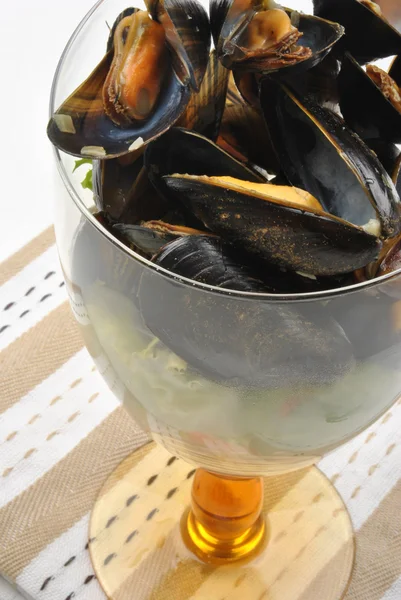 Some fresh organic mussel — Stock Photo, Image