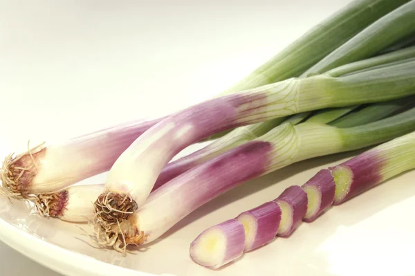 Some spring onions — Stock Photo, Image