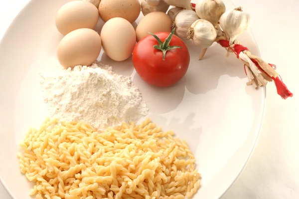 How to make home made noodles — Stock Photo, Image