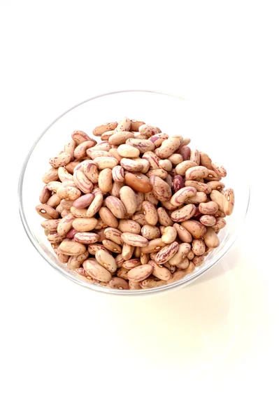 Dried beans in a glas bowl — Stock Photo, Image