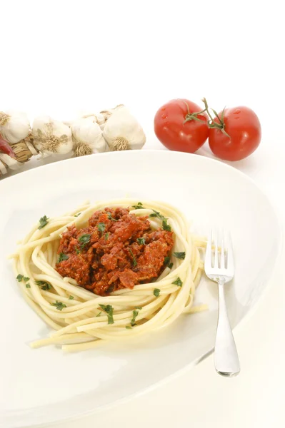 Homemade spagetti — Stock Photo, Image