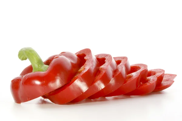 Una paprica rossa fresca — Foto Stock