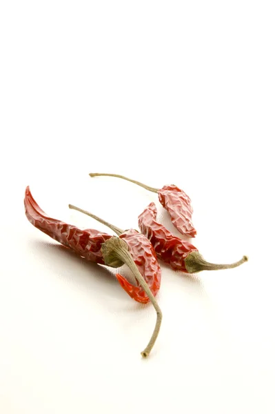 Dried Chilli on a white background — Stock Photo, Image