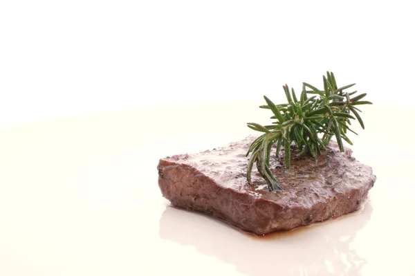 Grilled steak with rosemary — Stock Photo, Image