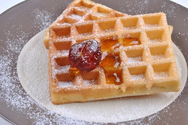 Wafer with icing sugar — Stock Photo, Image