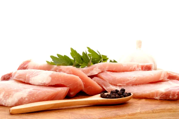 Domuz eti ve biber — Stok fotoğraf