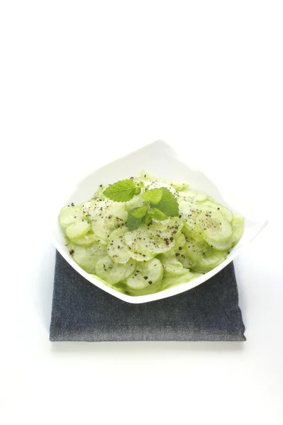 Cucumber salad with fresh pepper — Stock Photo, Image