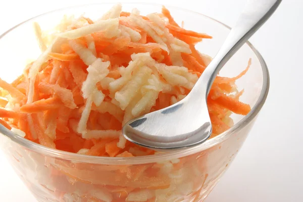 Carrot and apple salad — Stock Photo, Image