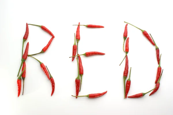 stock image Red made with hot chilli