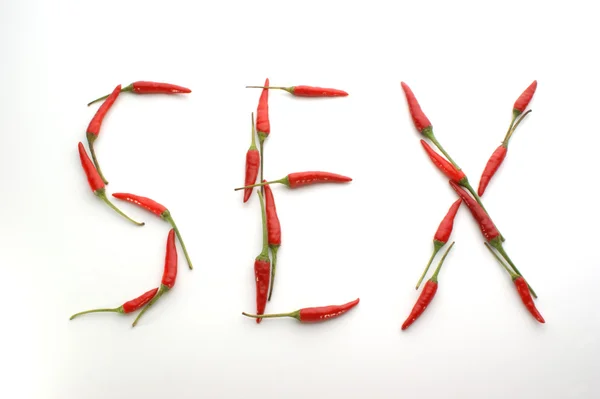 stock image Sex made with hot chilli