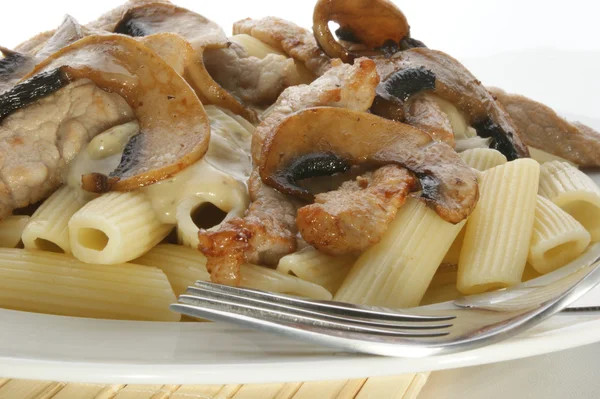 Pasta with mushroom — Stock Photo, Image