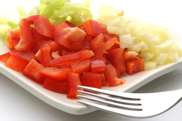 Kırmızı biber salatası — Stok fotoğraf