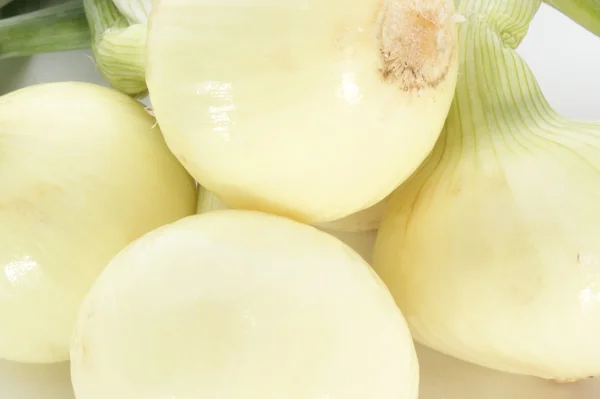 White organic vegetable onion — Stock Photo, Image