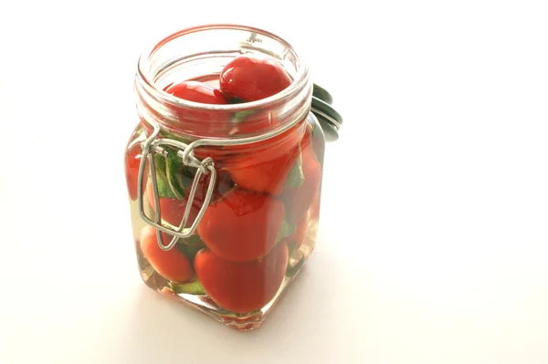 Cherry paprika i ett glas — Stockfoto