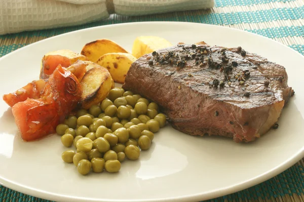 Grilled pepper steak — Stock Photo, Image