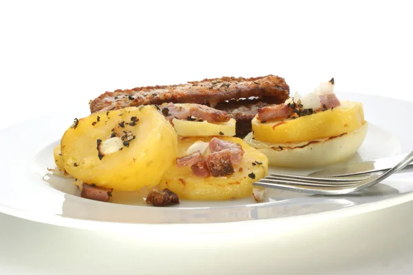 Souffle, back biologische aardappelen — Stockfoto