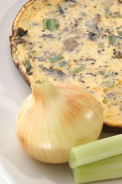 Omelet with mushroom — Stock Photo, Image