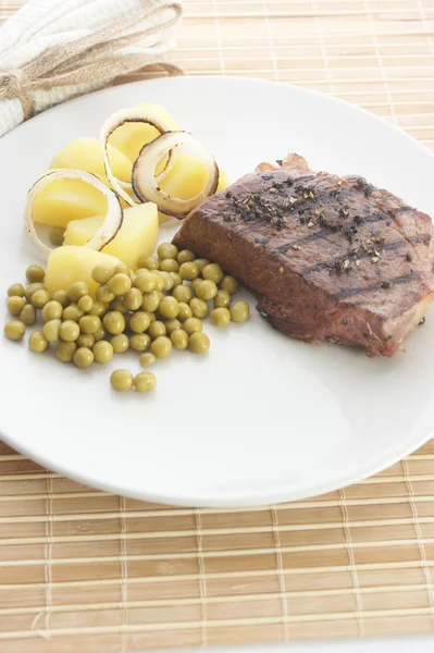 Grilled pepper steak potato — Stock Photo, Image