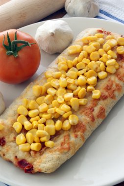 yedeklenmiş taş fırın pizza