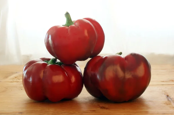 Some organic red paprika — Stock Photo, Image
