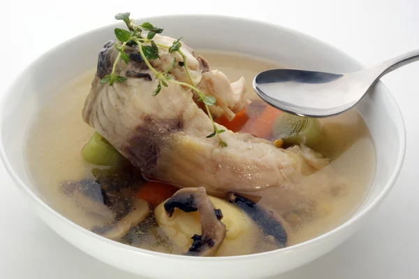 Fish soup with potato — Stock Photo, Image