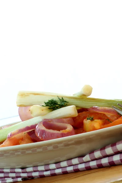 Warme tomatensalade — Stockfoto