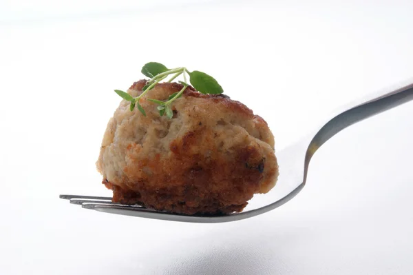 One grilled mince ball — Stock Photo, Image