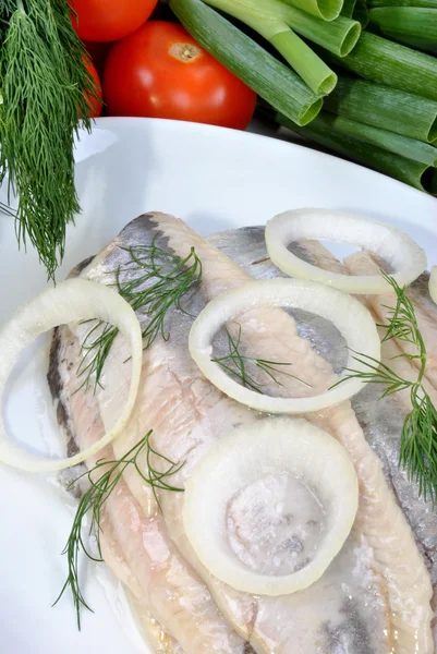 Some fresh organic herring — Stock Photo, Image