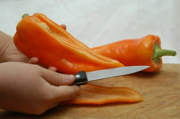 Cómo cortar el chile —  Fotos de Stock