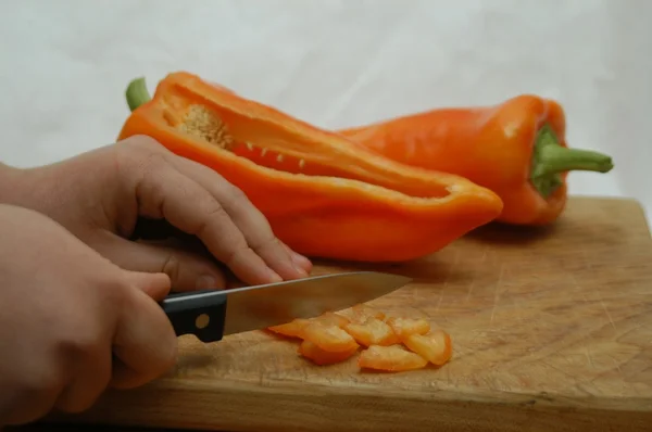 Comment couper le piment — Photo