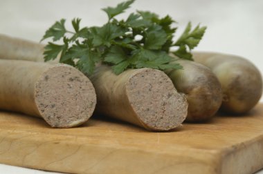 Homemade liver sausage clipart