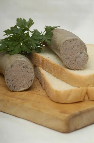 Homemade liver sausage — Stock Photo, Image