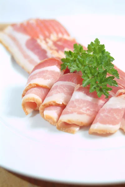 Sliced bacon — Stock Photo, Image