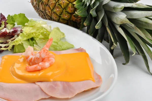 stock image Hawaii toast with organic cheese