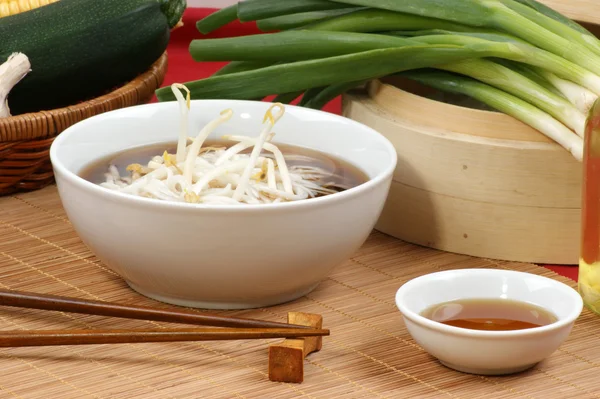 Japanese style noodle soup — Stock Photo, Image