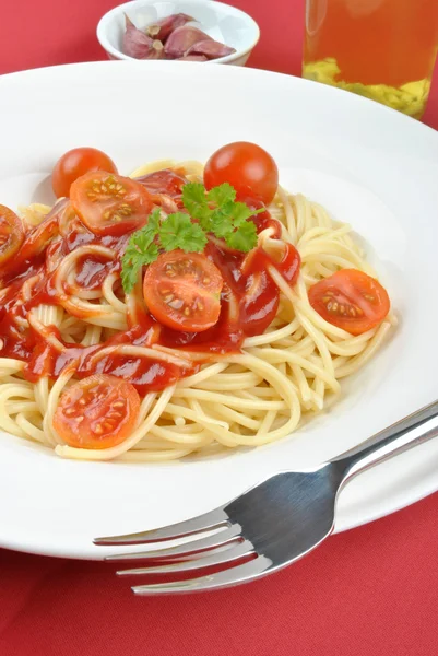Espaguetis caseros — Foto de Stock