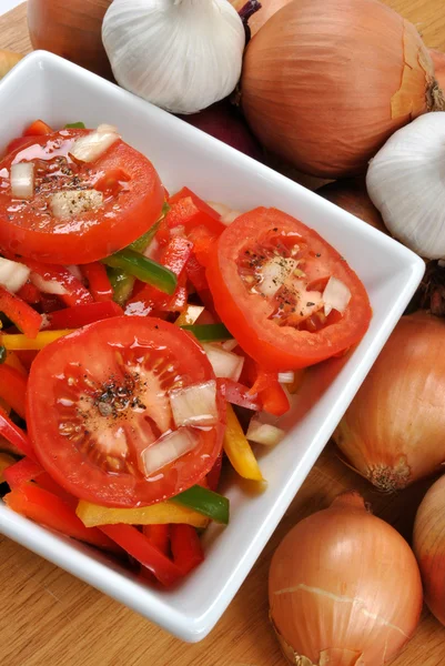 Mediterranean paprika salad — Stock Photo, Image