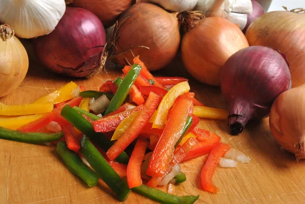 Středomořské paprika salát — Stock fotografie